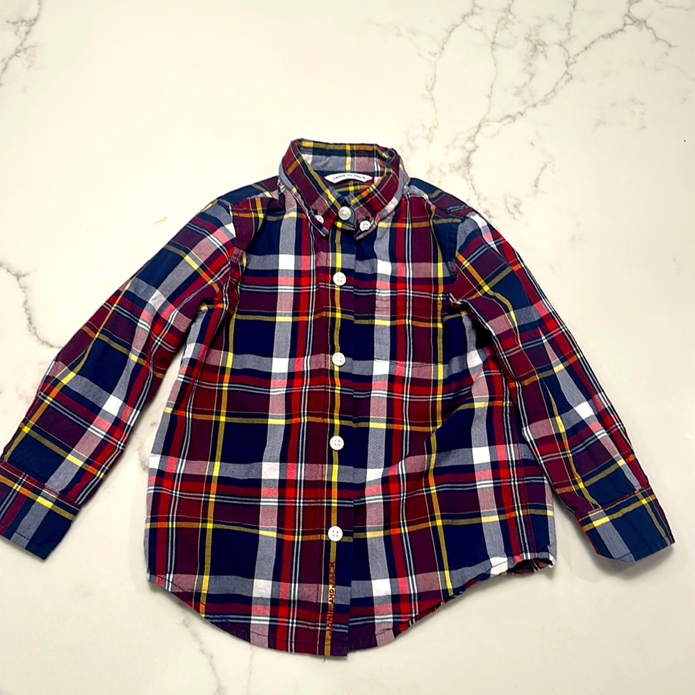 Janie and Jack Plaid Boys Shirt